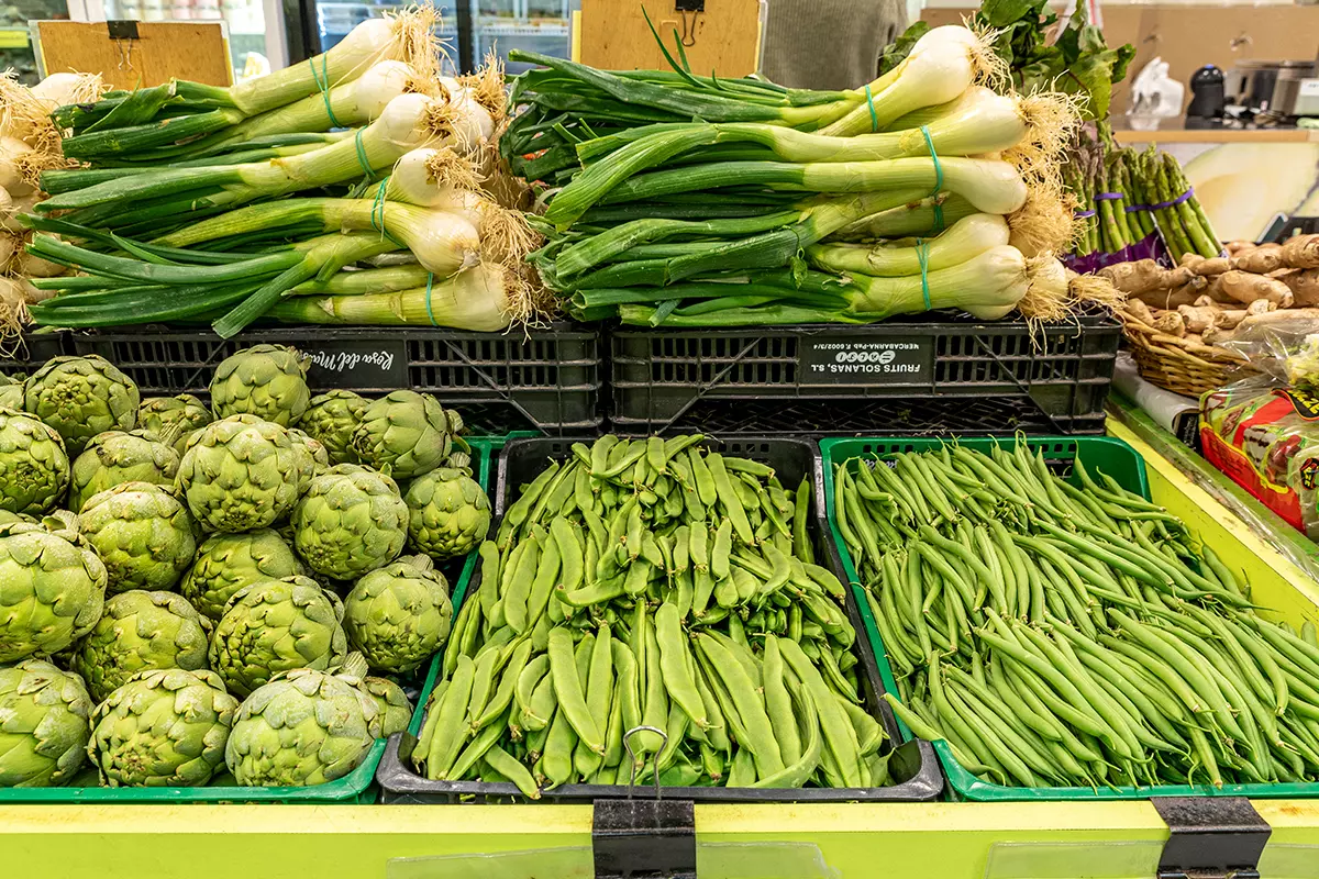 Foto de cartxofes i pesols de Cal fruits